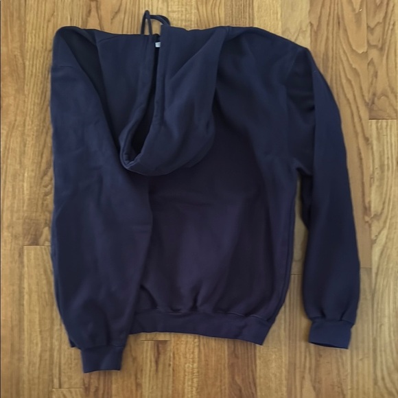 Vintage 90s Y2K Steve & Barry's Heavyweight University of Michigan Navy Hoodie L - Picture 4 of 4